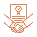 Partnership and certification graphic